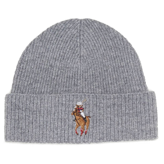 Polo Ralph Lauren Men's Recycled Riding Bear Beanie Hats