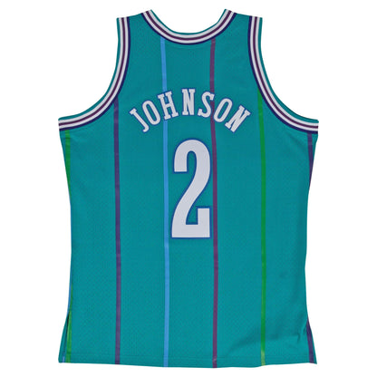 Mitchell & Ness Men's NBA Swingman Road Jersey Charlotte Hornets 92 Larry Johnson