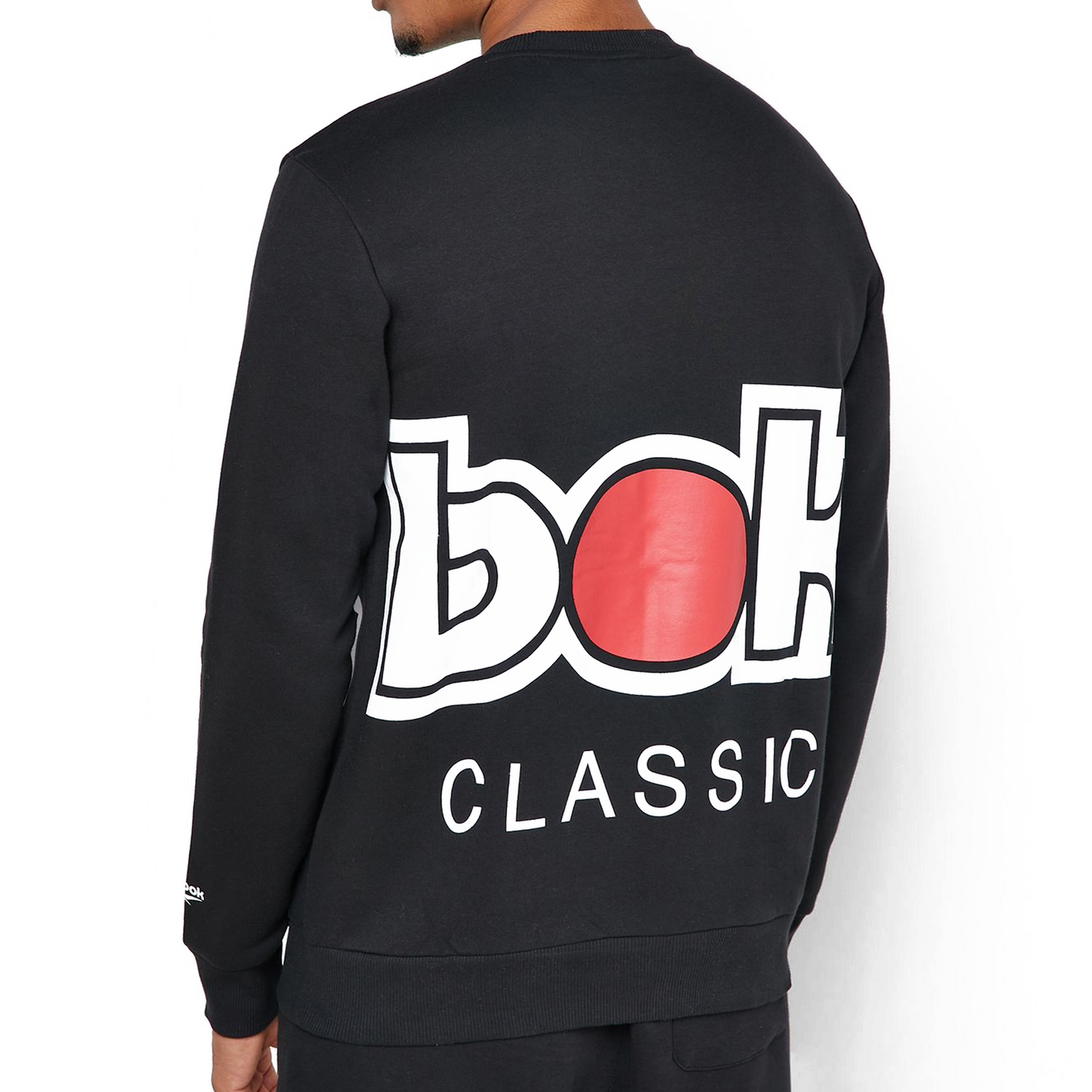 Reebok Men's Classics International Red Button Sweatshirt Sweaters