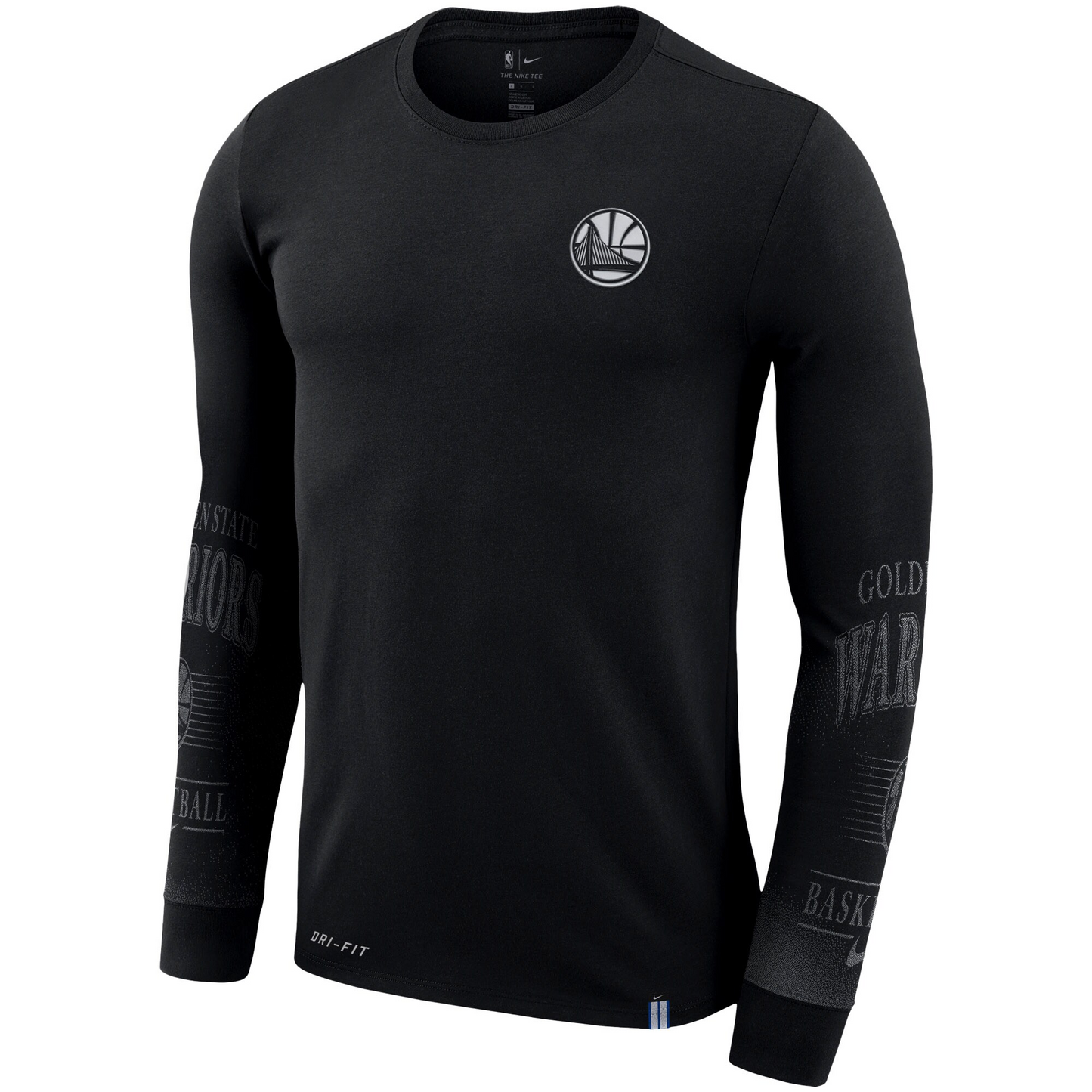 Nike Men's NBA Golden State Warriors Elevated Mezzo Pixel Long Sleeve T-Shirt