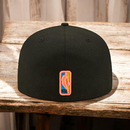 New Era Men's NBA 5950 Pink Glow Fitted Hats