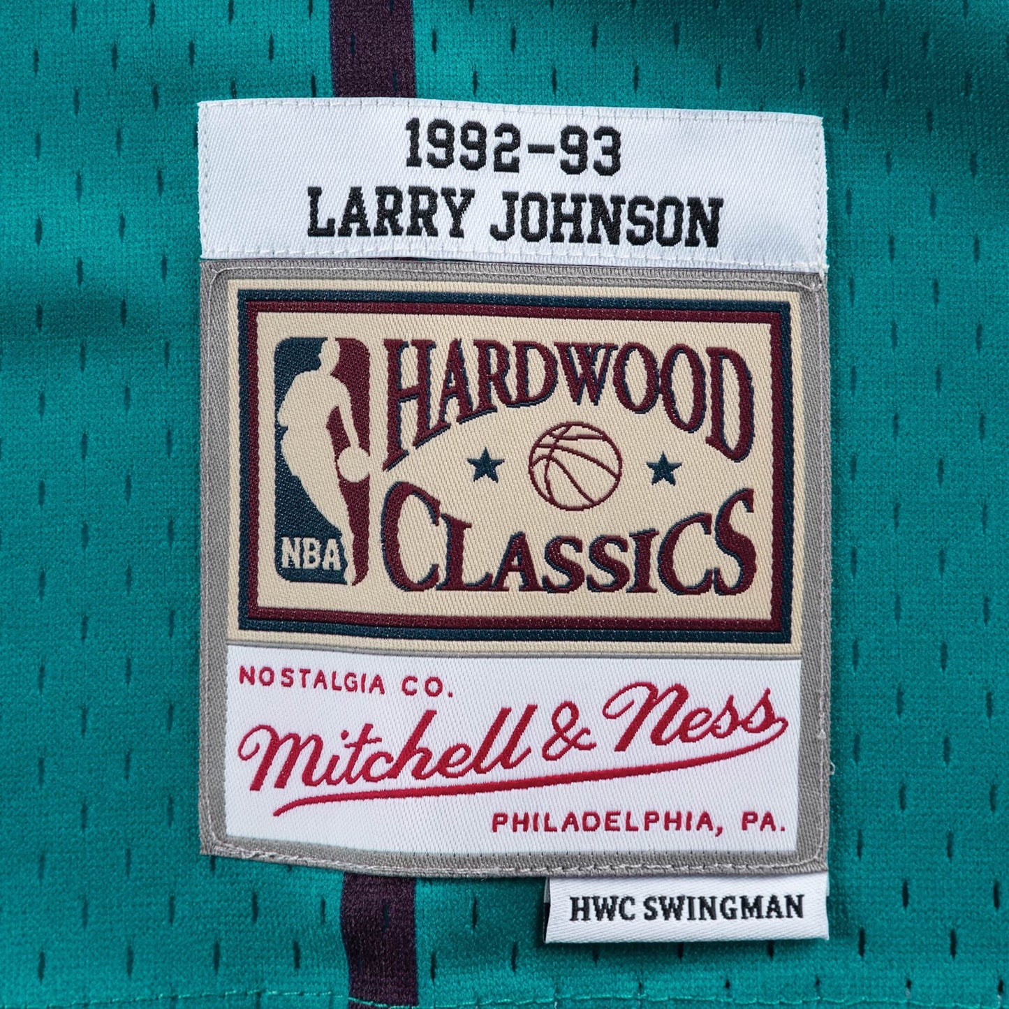 Mitchell & Ness Men's NBA Swingman Road Jersey Charlotte Hornets 92 Larry Johnson