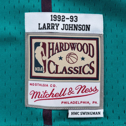 Mitchell & Ness Men's NBA Swingman Road Jersey Charlotte Hornets 92 Larry Johnson
