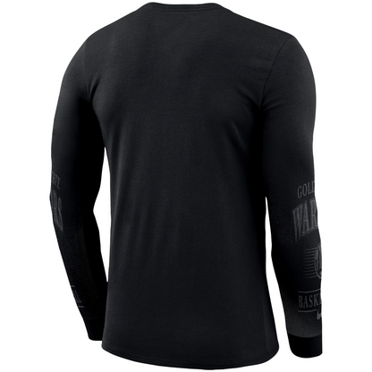 Nike Men's NBA Golden State Warriors Elevated Mezzo Pixel Long Sleeve T-Shirt
