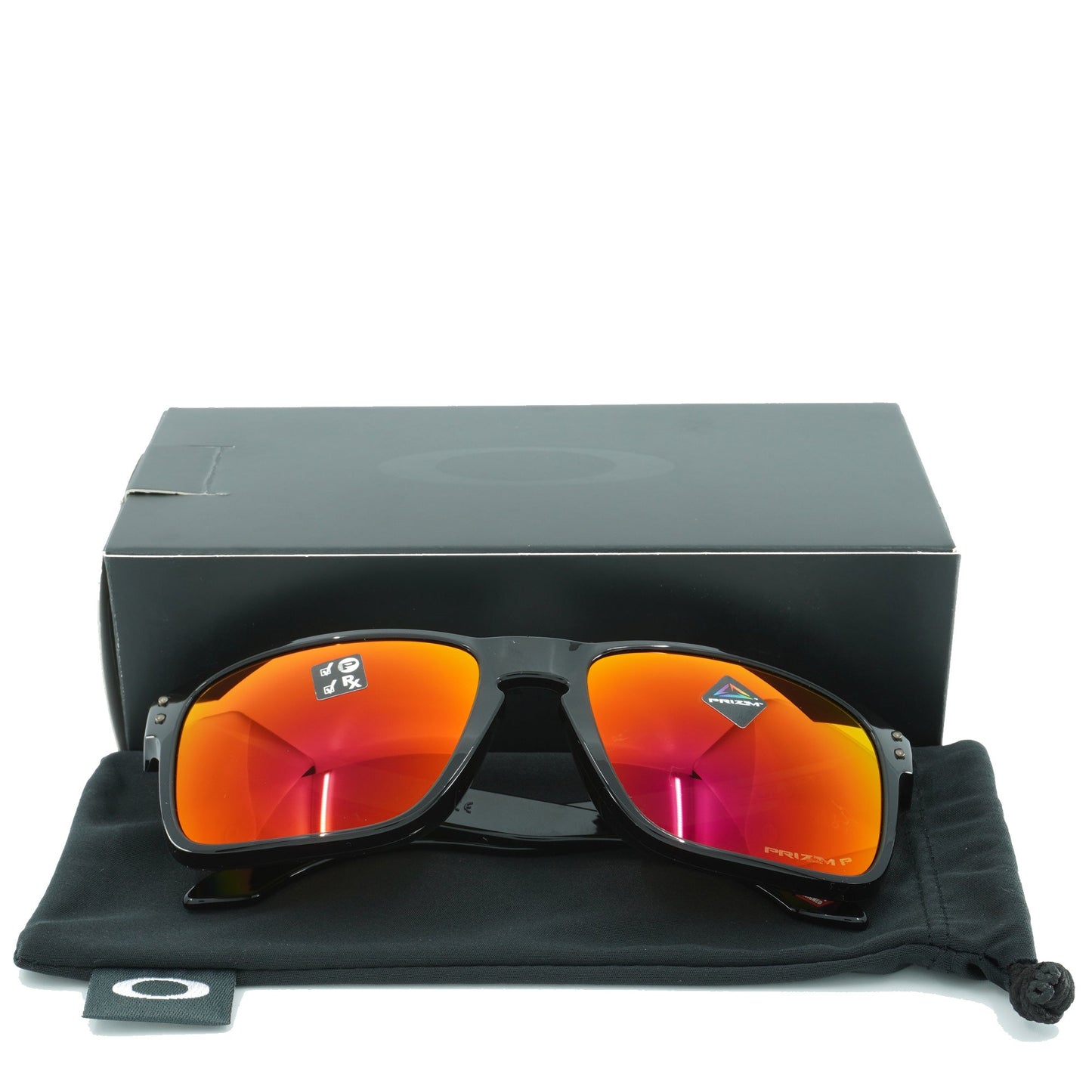 Men's Oakley Holbrook Polarized Sunglasses -Polished Black/Prizm Ruby