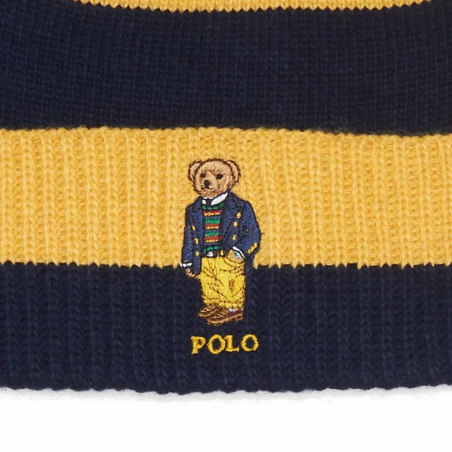 Polo Ralph Lauren Men's Rugby Stripe Bear Beanie Hats