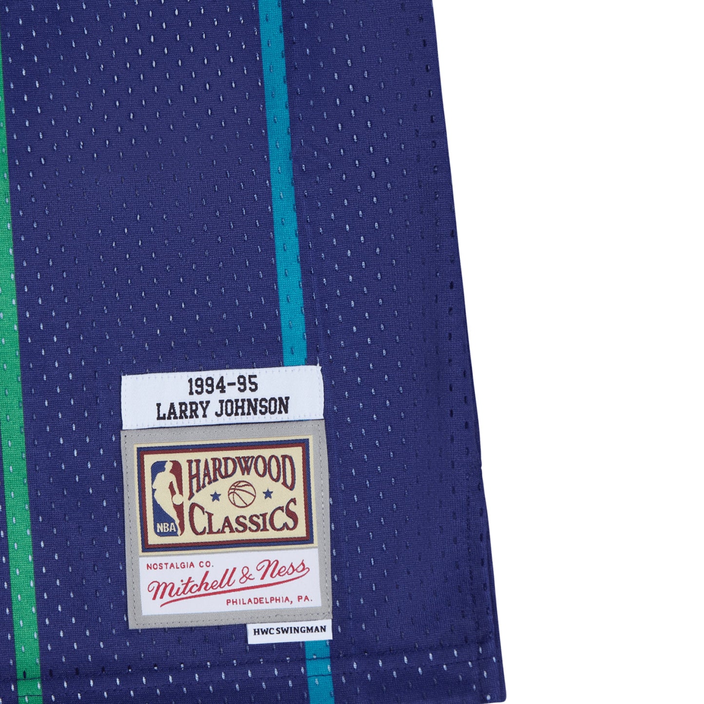 Mitchell & Ness Men's NBA Swingman Alt Jersey Charlotte Hornets 94 Larry Johnson