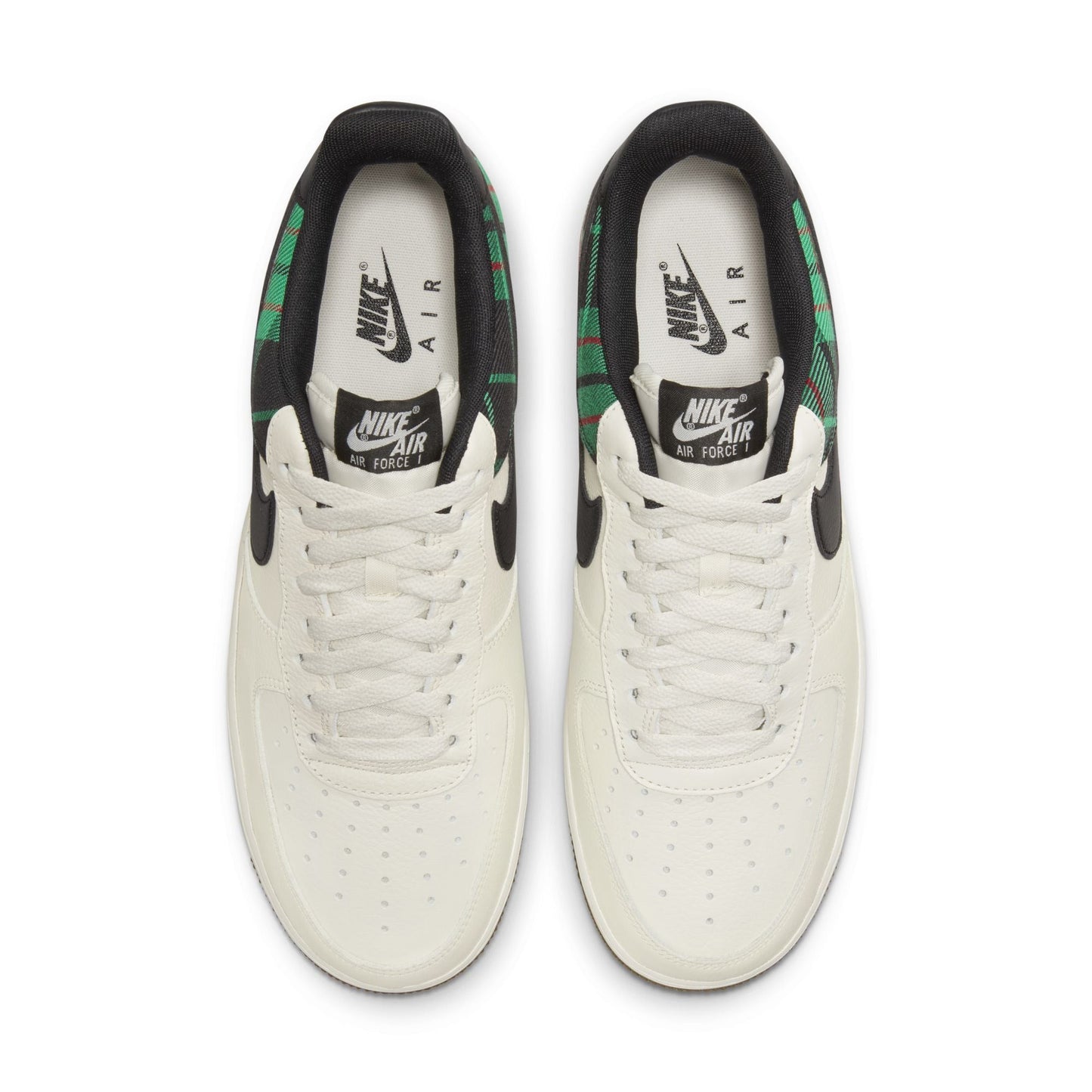 Nike Men's Air Force 1 Low '07 Lx 'Plaid Pale Ivory Stadium Green' Sneakers
