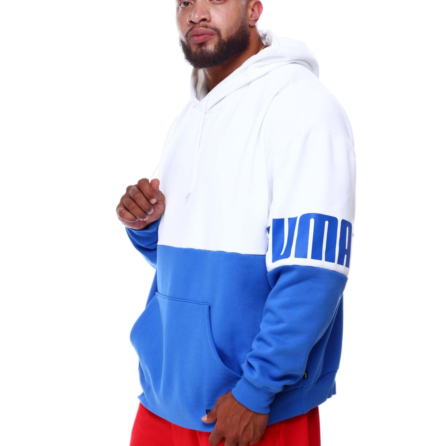 Puma Men's Power Colorblock Hoodie Fleece Hoodies