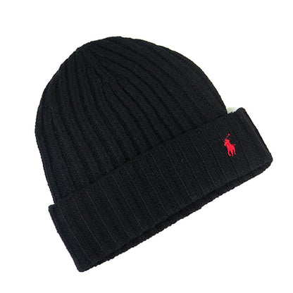 Polo Ralph Lauren Men's Classic Ribbed Hat And Scarf Gift Set Hats