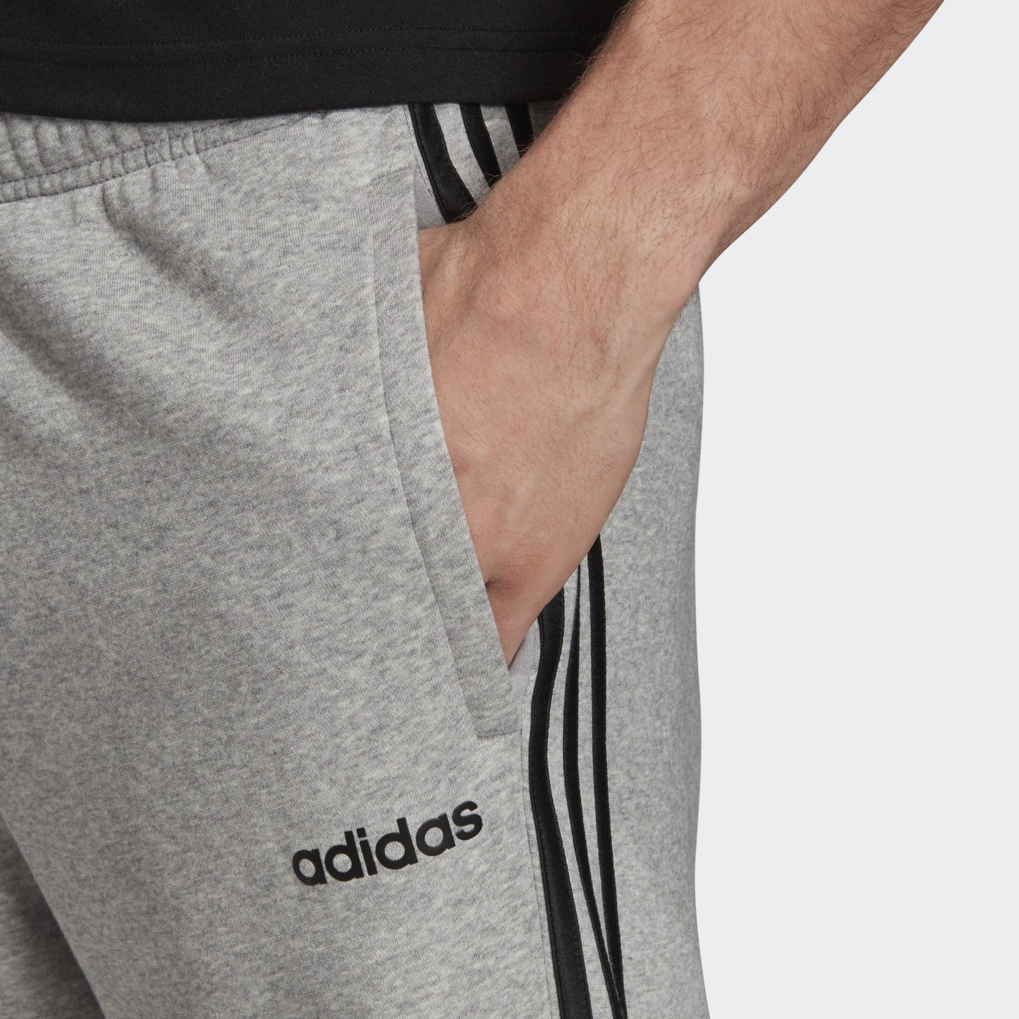 adidas Men's Essentials 3 Stripes Fleece Pants