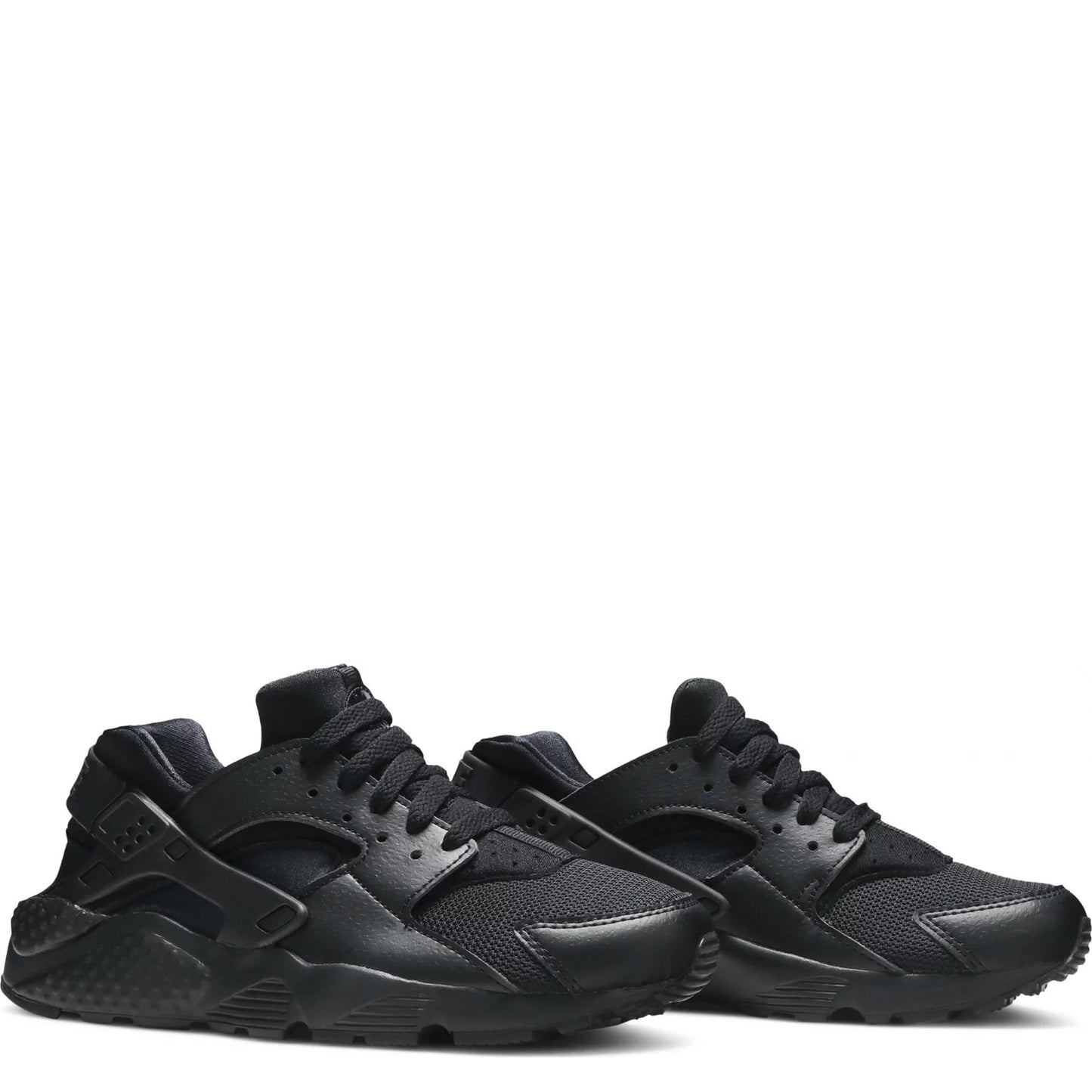 Nike Youth Air Huarache Run Gs 'Triple Black' Sneakers