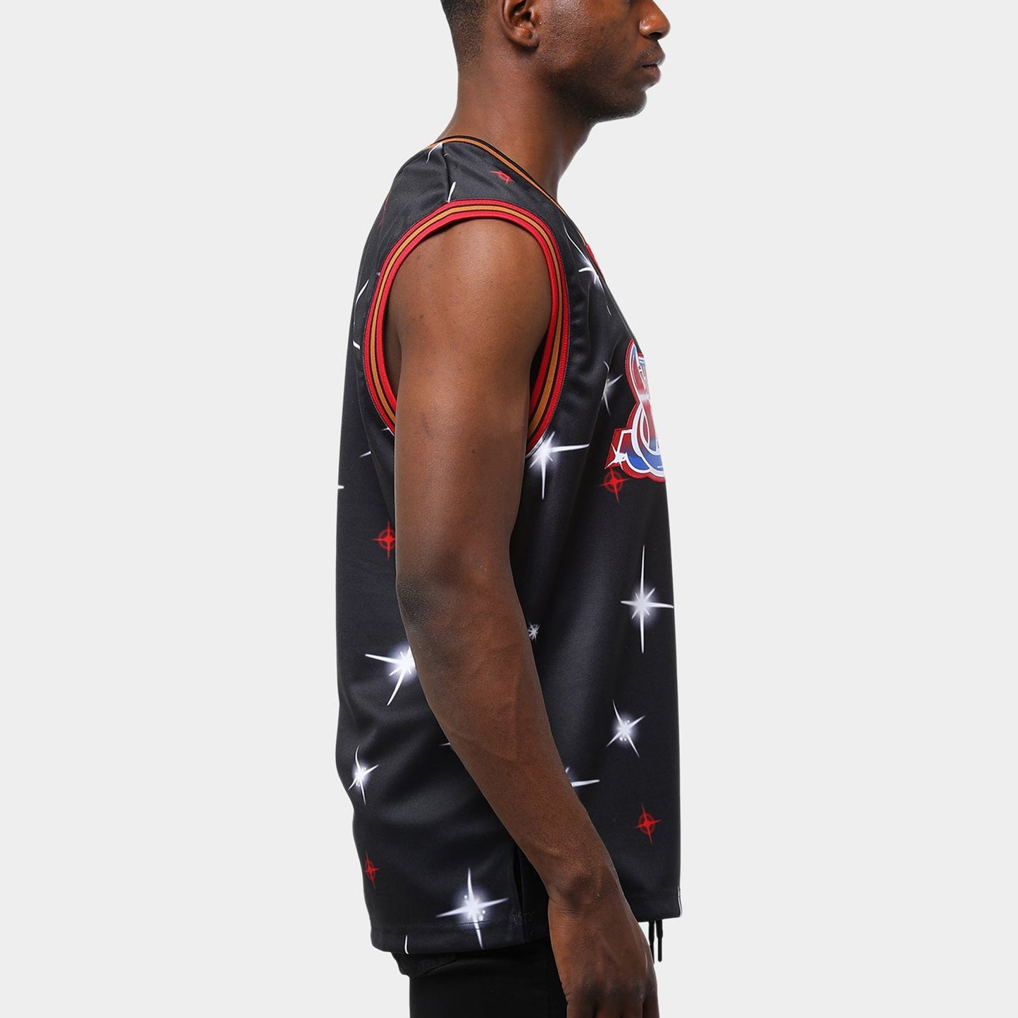 Mitchell & Ness Men's NBA Airbrush Knit Jersey Philadelphia 76Ers
