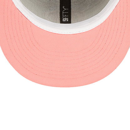 New Era Men's NBA 5950 Pink Glow Fitted Warriors
