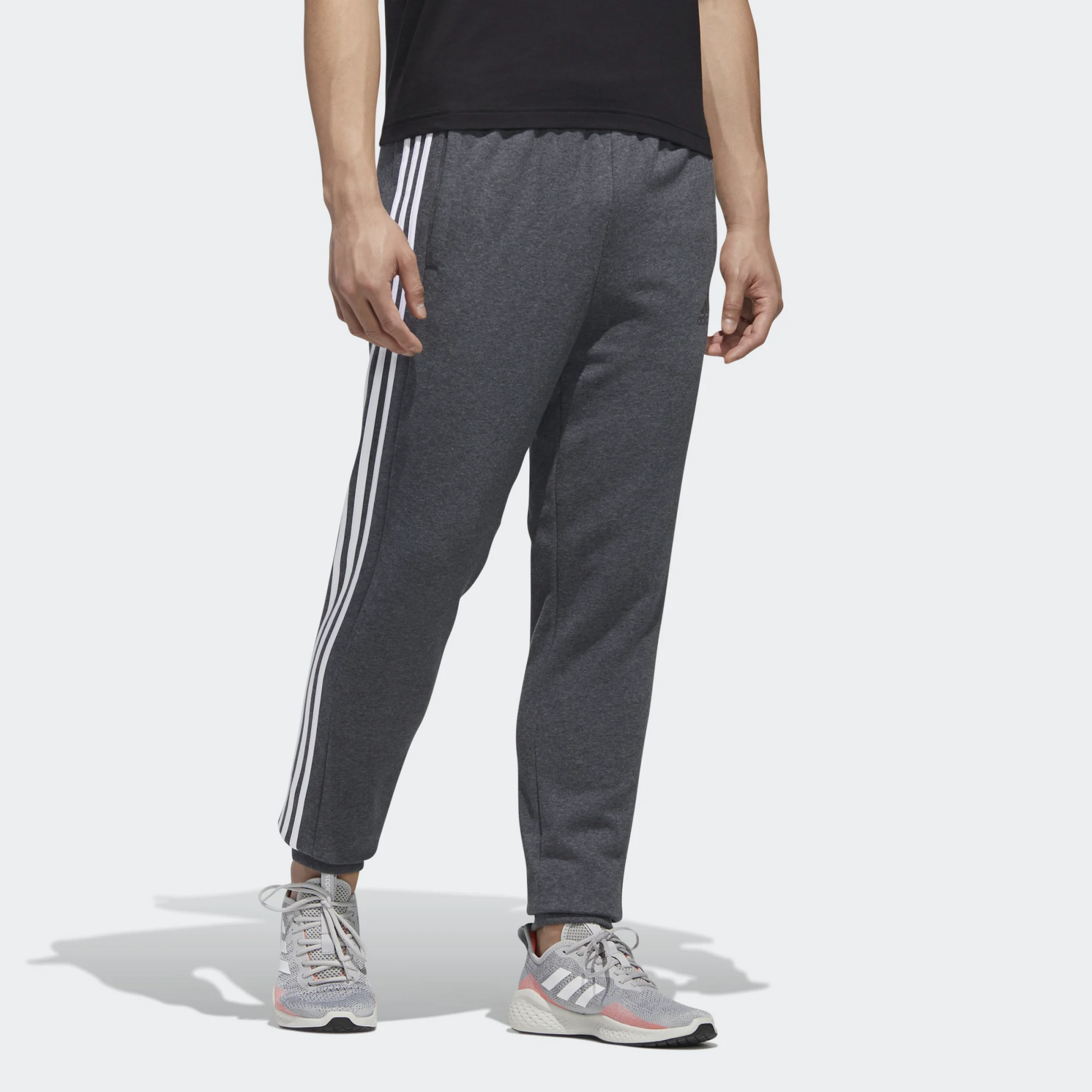 Dark Grey Heather / White-