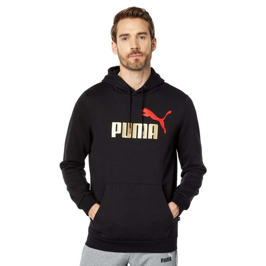 Puma Men's Essential+ Big Logo Hoodie Fleece Sweaters