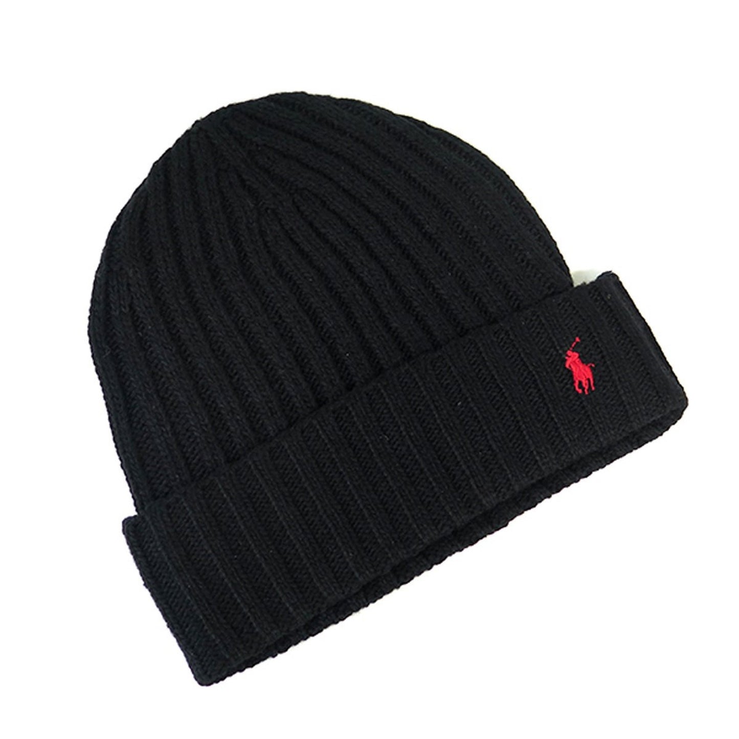 Men's Polo Ralph Lauren Classic Ribbed Hat And Scarf Gift Set