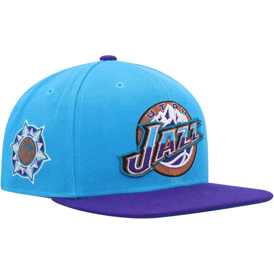 Mitchell & Ness Men's NBA Utah Jazz Team Side Fitted Hwc Fitted Caps