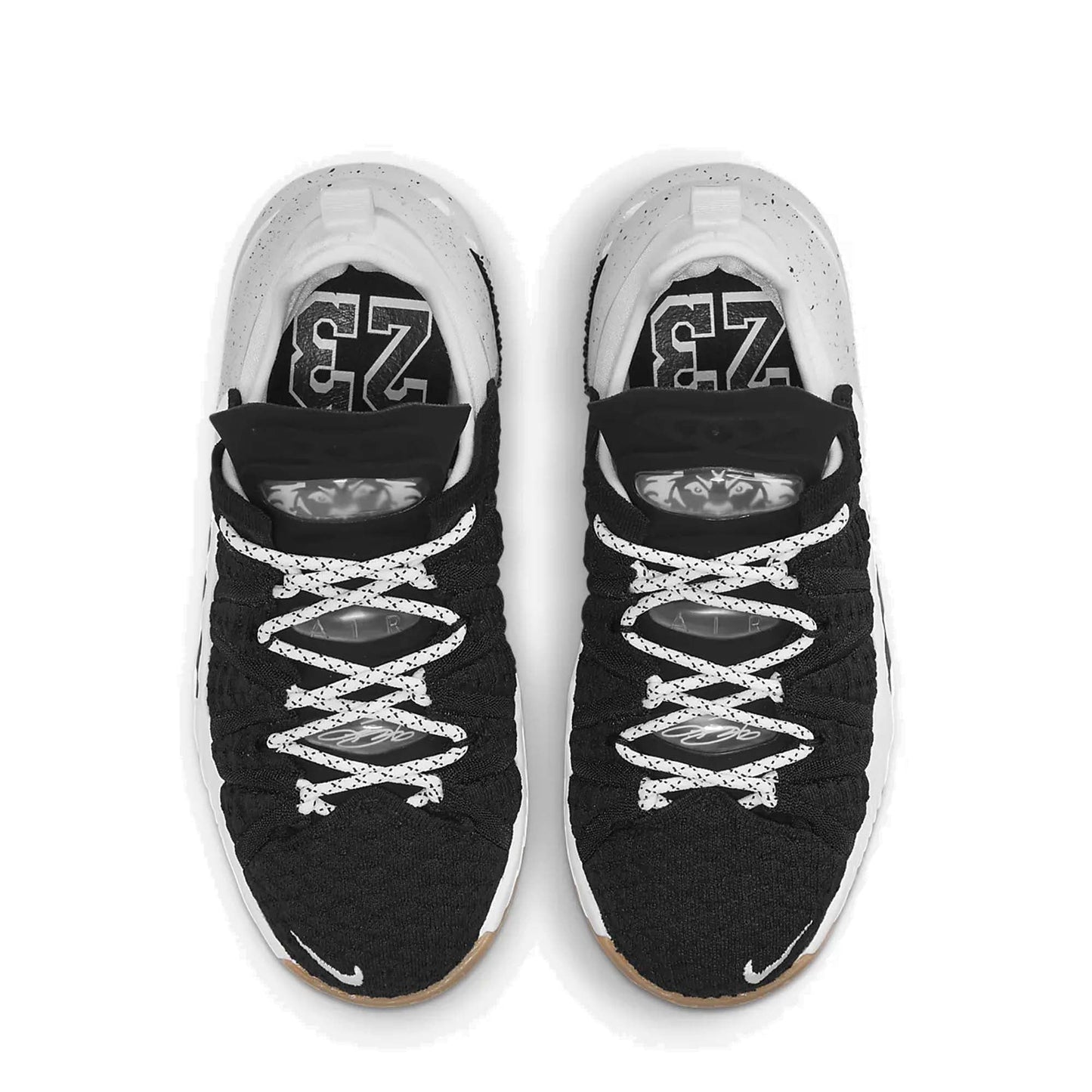 Black/White-Gum Med Brown-