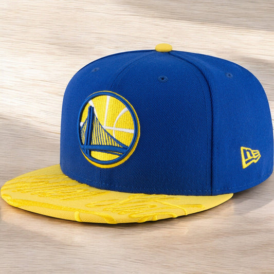 New Era Men's NBA Golden State Warriors Visor Script 59Fifty Fitted