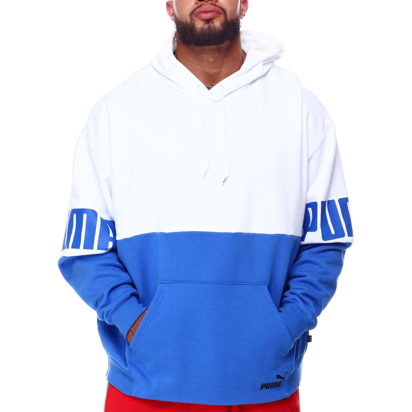 Puma Men's Power Colorblock Hoodie Fleece Hoodies