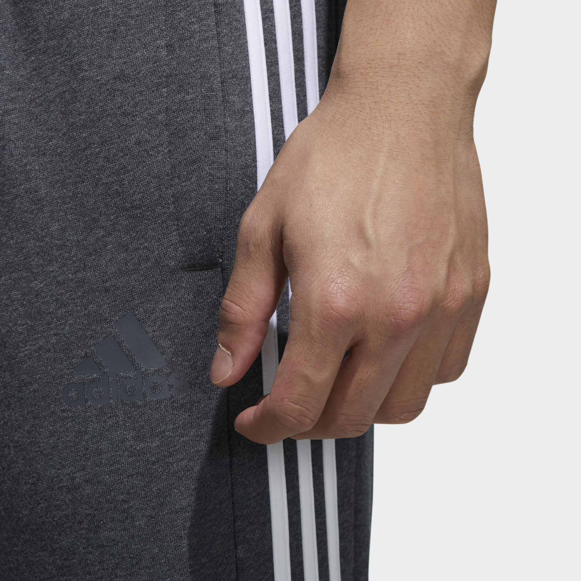 Dark Grey Heather / White-