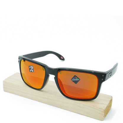 Oakley Men's Holbrook Polarized Sunglasses -Polished Black/Prizm Ruby Sunglasses