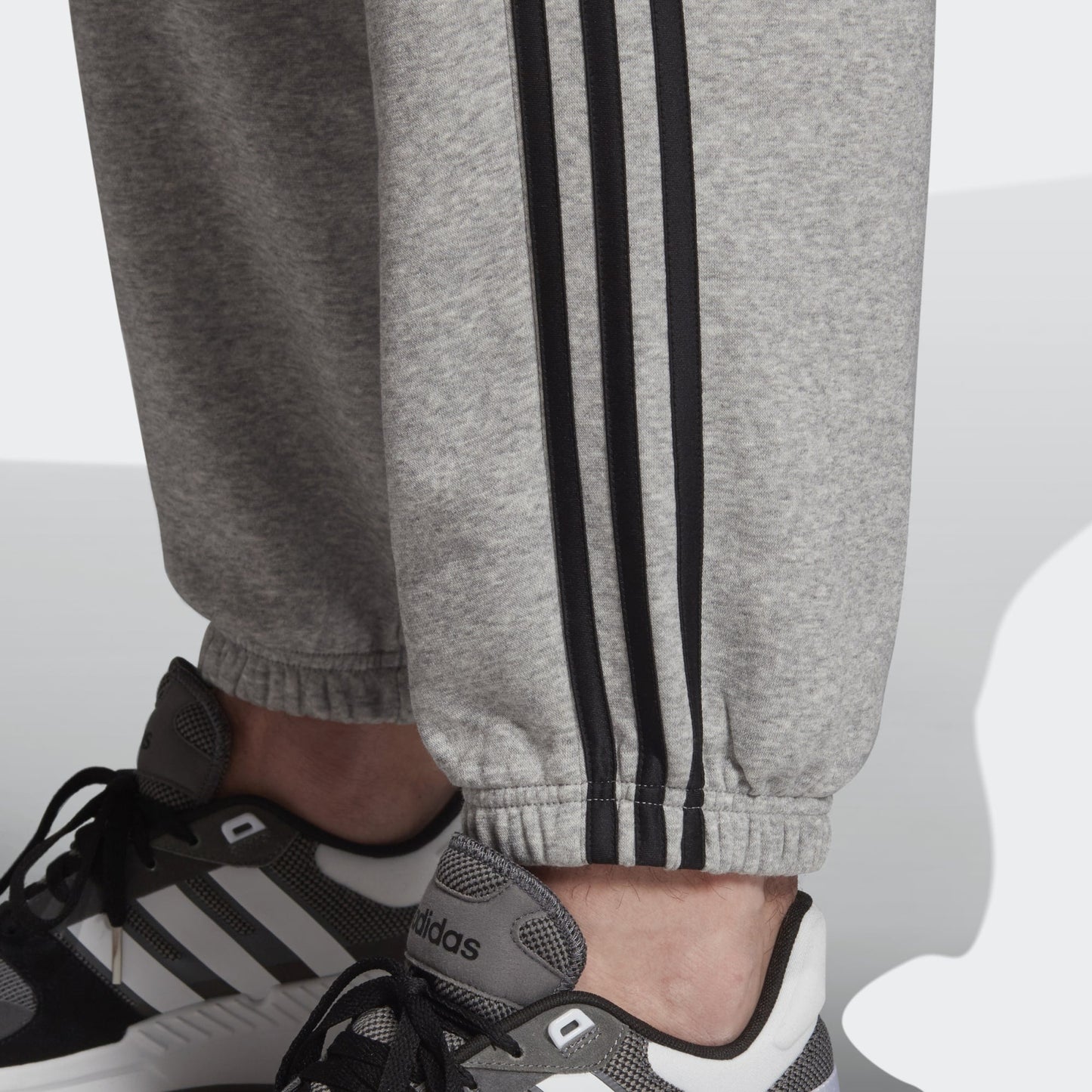 Men's adidas Essentials 3 Stripes Fleece Pants