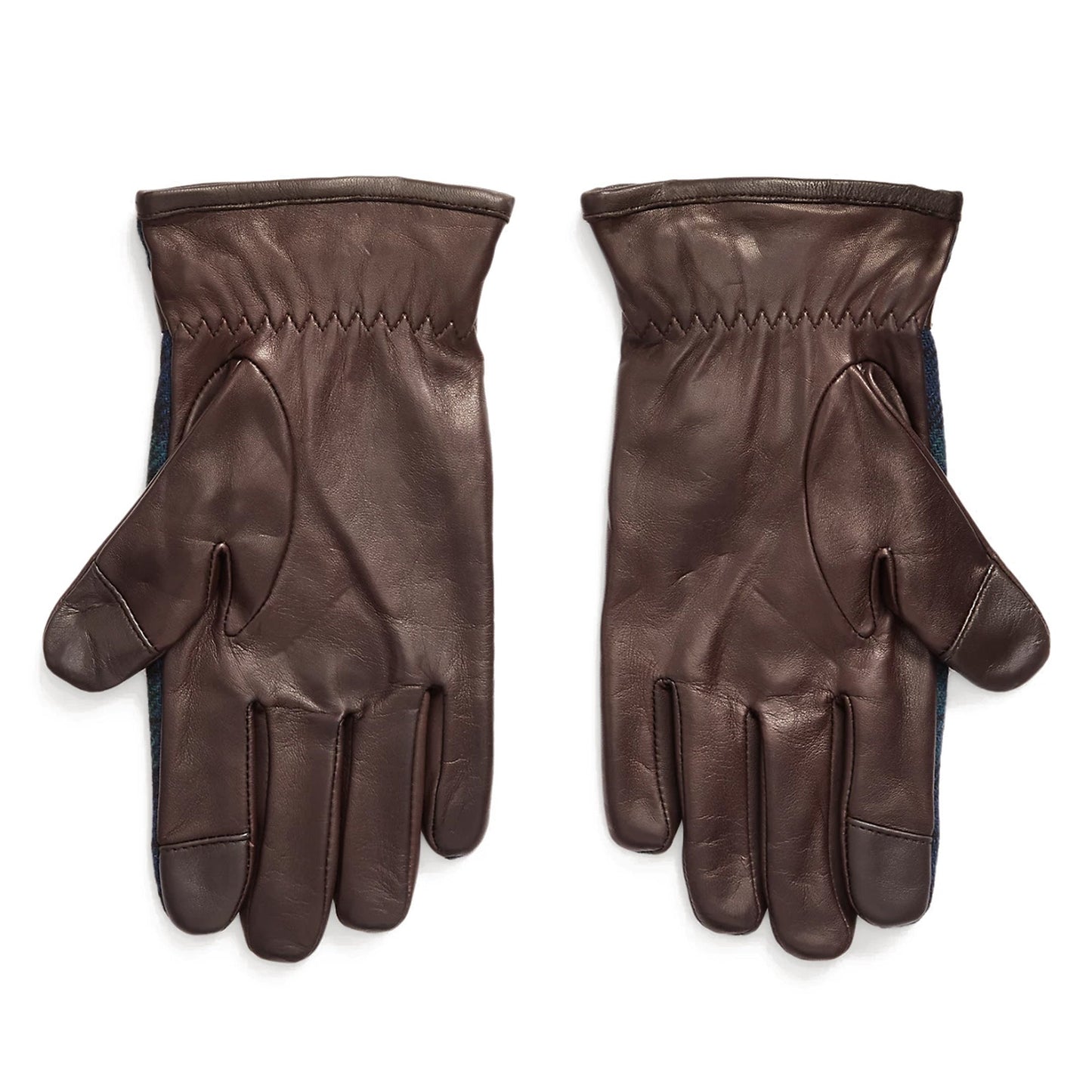 Polo Ralph Lauren Men's Heritage Tartan & Leather Hybrid Touch Gloves