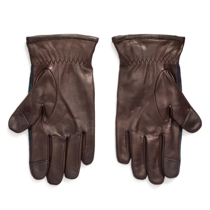 Polo Ralph Lauren Men's Heritage Tartan & Leather Hybrid Touch Gloves