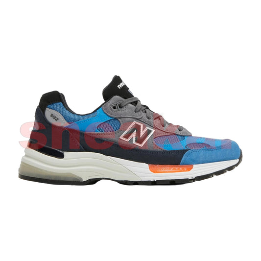 New Balance Men's 992 'Black Blue Grey' Sneakers
