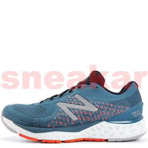 New Balance Men's Fresh Foam 880V10 Narrow Width Sneakers (Jet Stream/Energy Red)