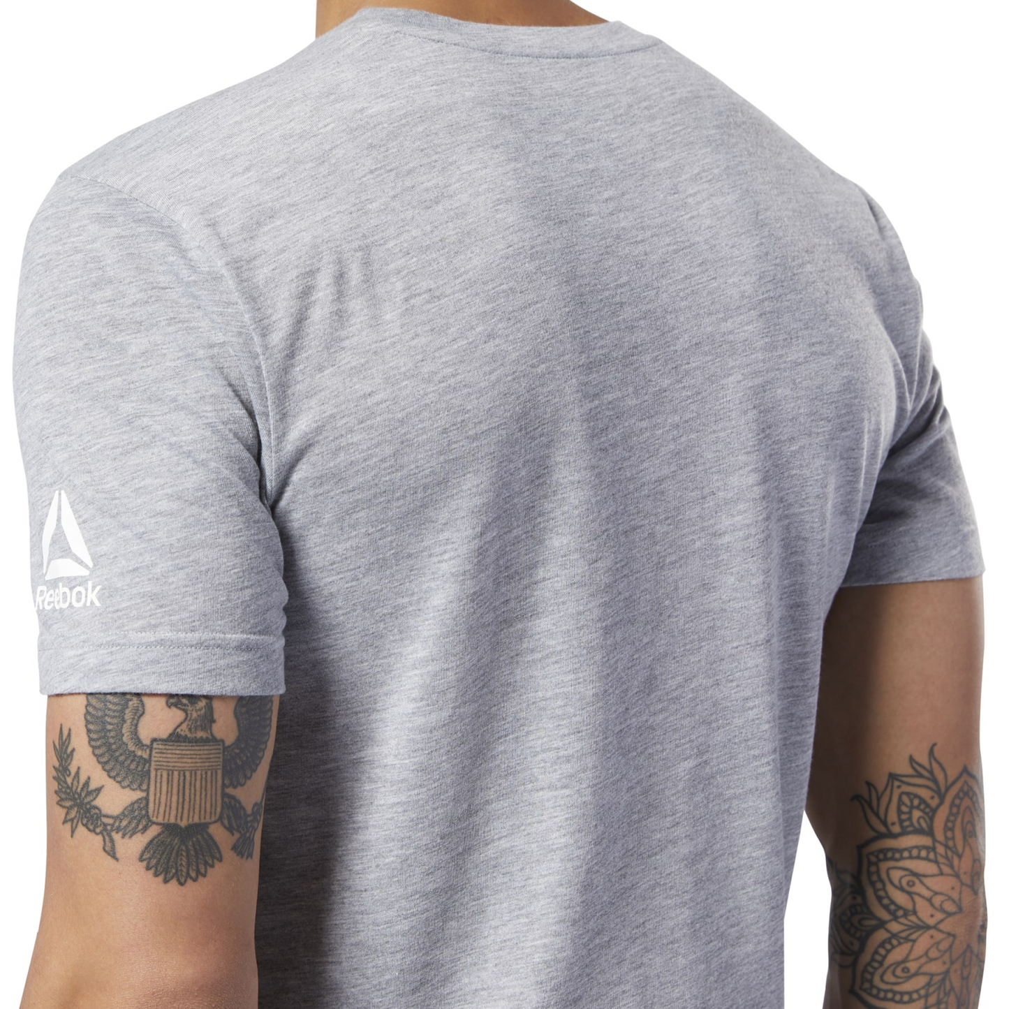 Medium Grey Heather / White-