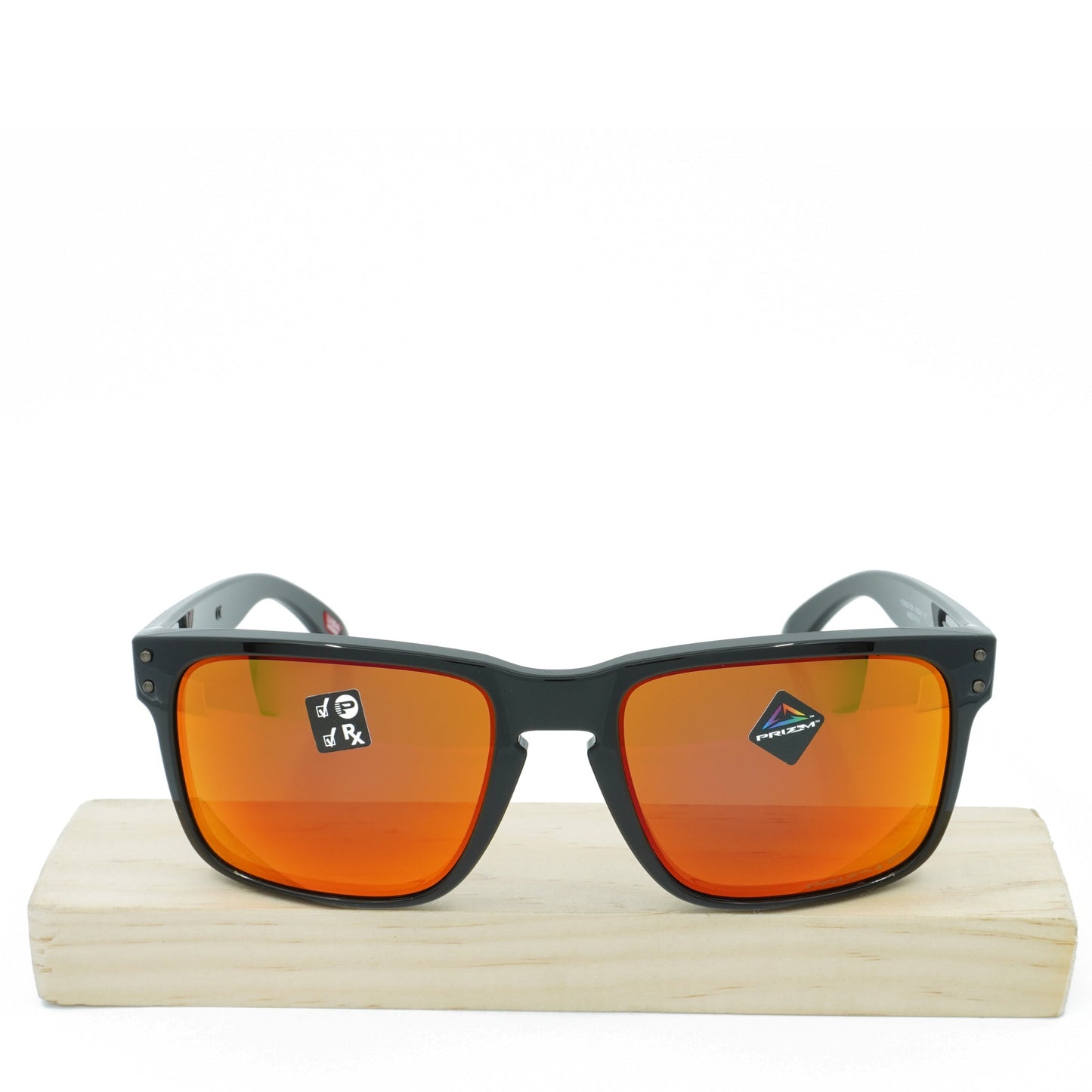 Men's Oakley Holbrook Polarized Sunglasses -Polished Black/Prizm Ruby