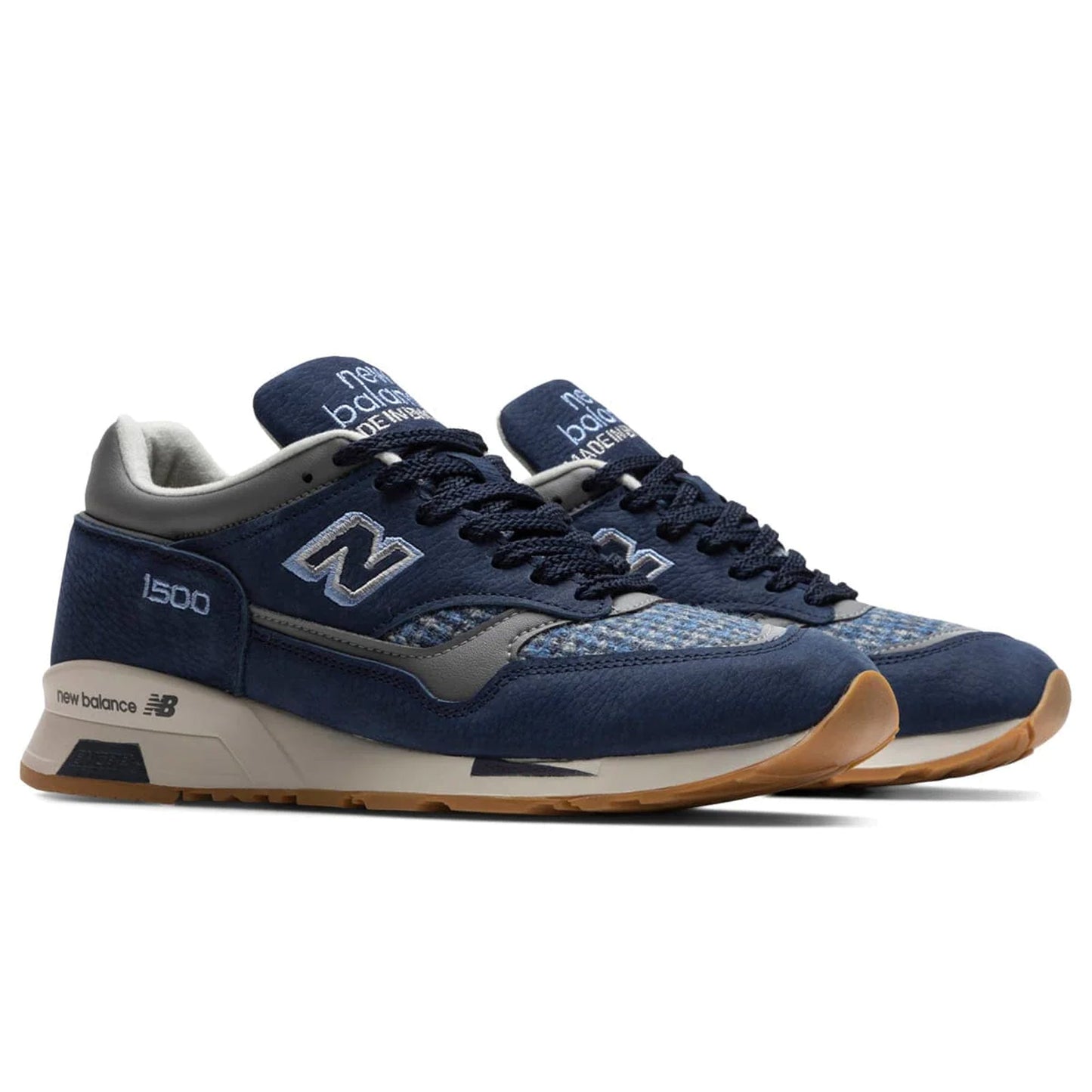 New Balance Men's 1500 Miuk 'Navy Grey Harris Tweed' Sneakers