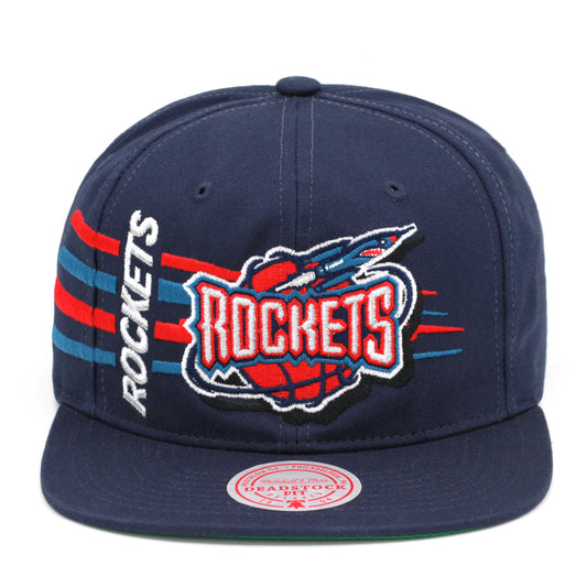 Men's Mitchell & Ness NBA Retro Bolt Deadstock Snapback Hwc Rockets - Navy