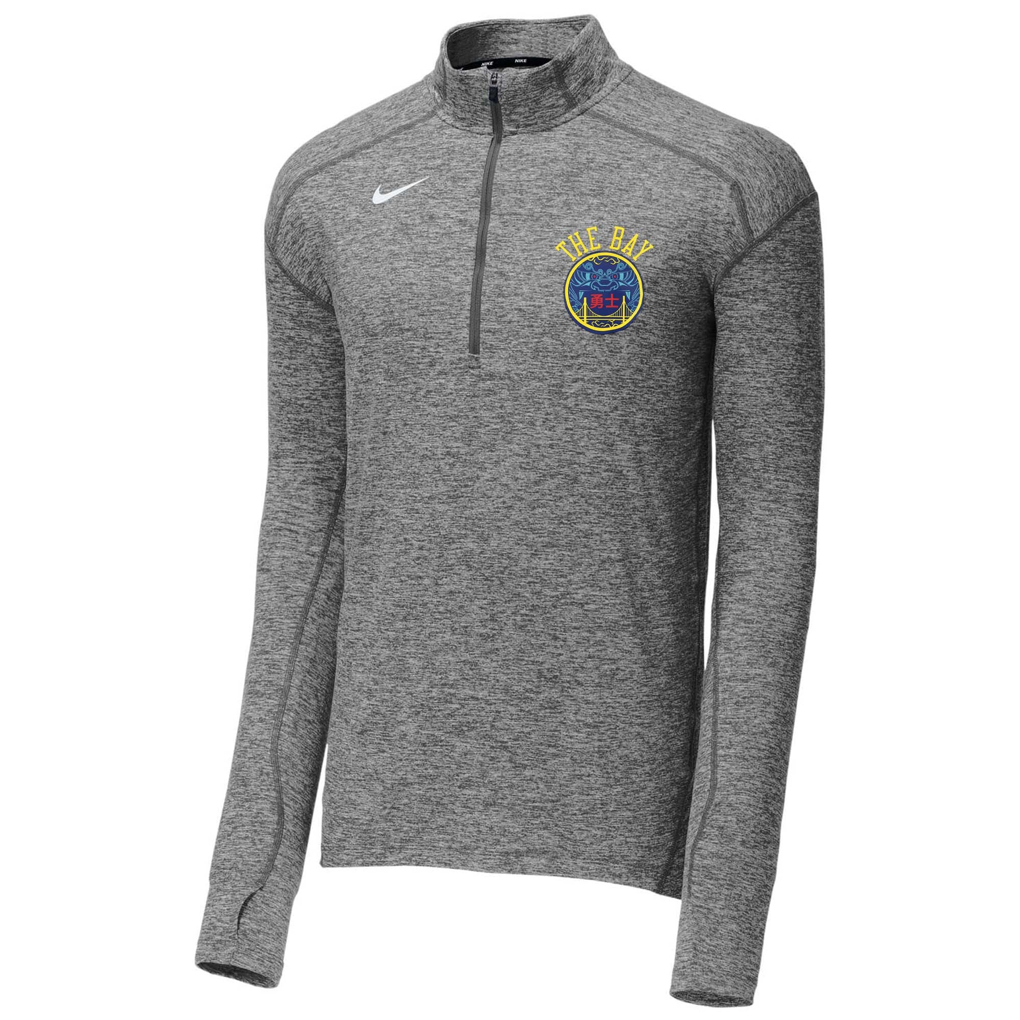 Nike Men's Nba Golden State Warriors The Bay 1/4 Zip Pullover