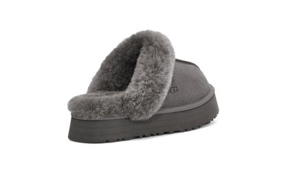 UGG Disquette Womens Platform Slippers — Charcoal Suede