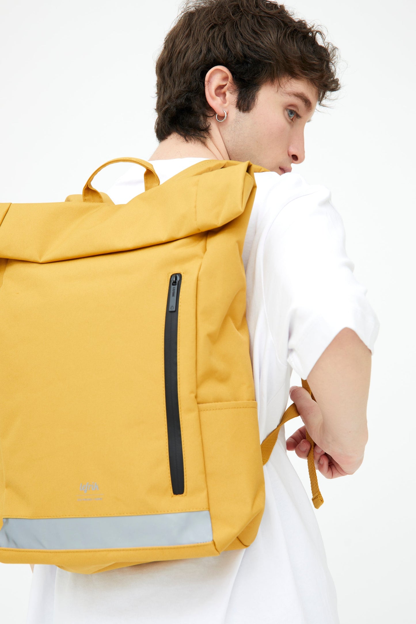 Roll Reflective Backpack Mustard