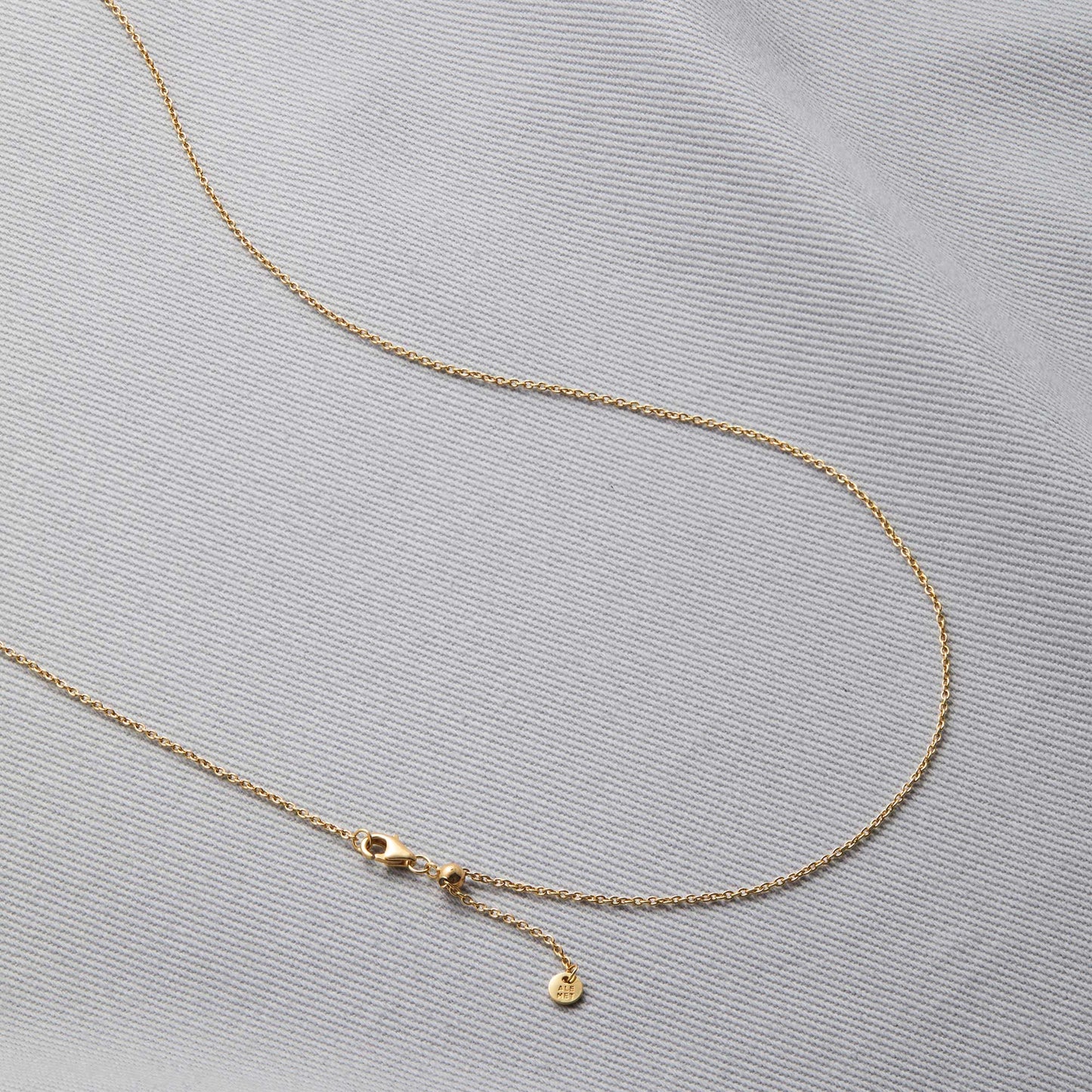 Mint & Lily Italian Milano Sterling Silver Adjustable Chain Necklace