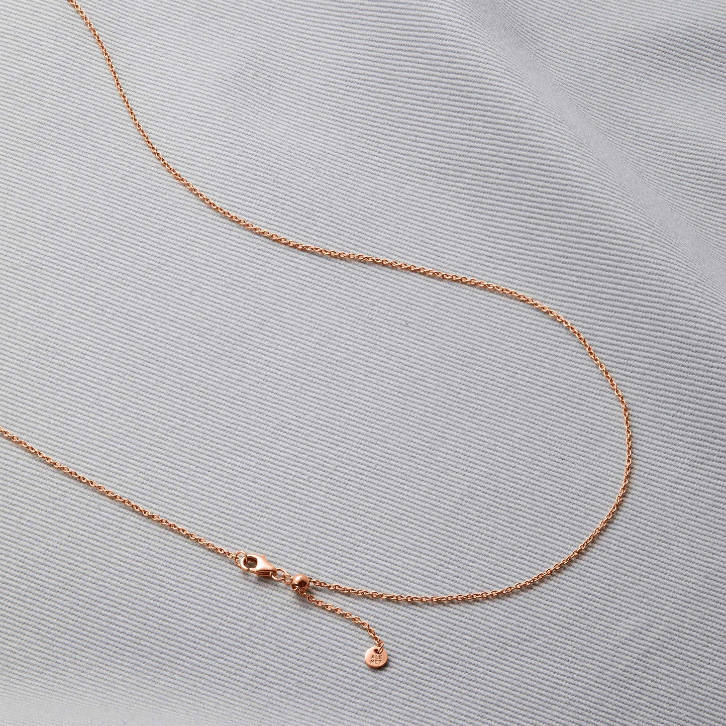 Mint & Lily Italian Milano Sterling Silver Adjustable Chain Necklace