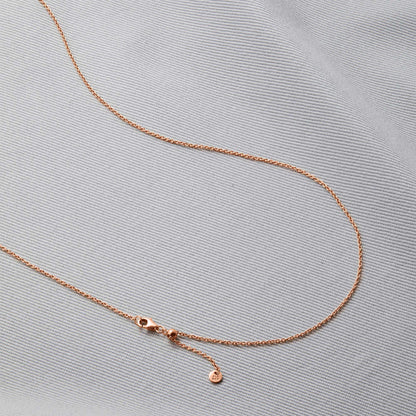 Mint & Lily Italian Milano Sterling Silver Adjustable Chain Necklace