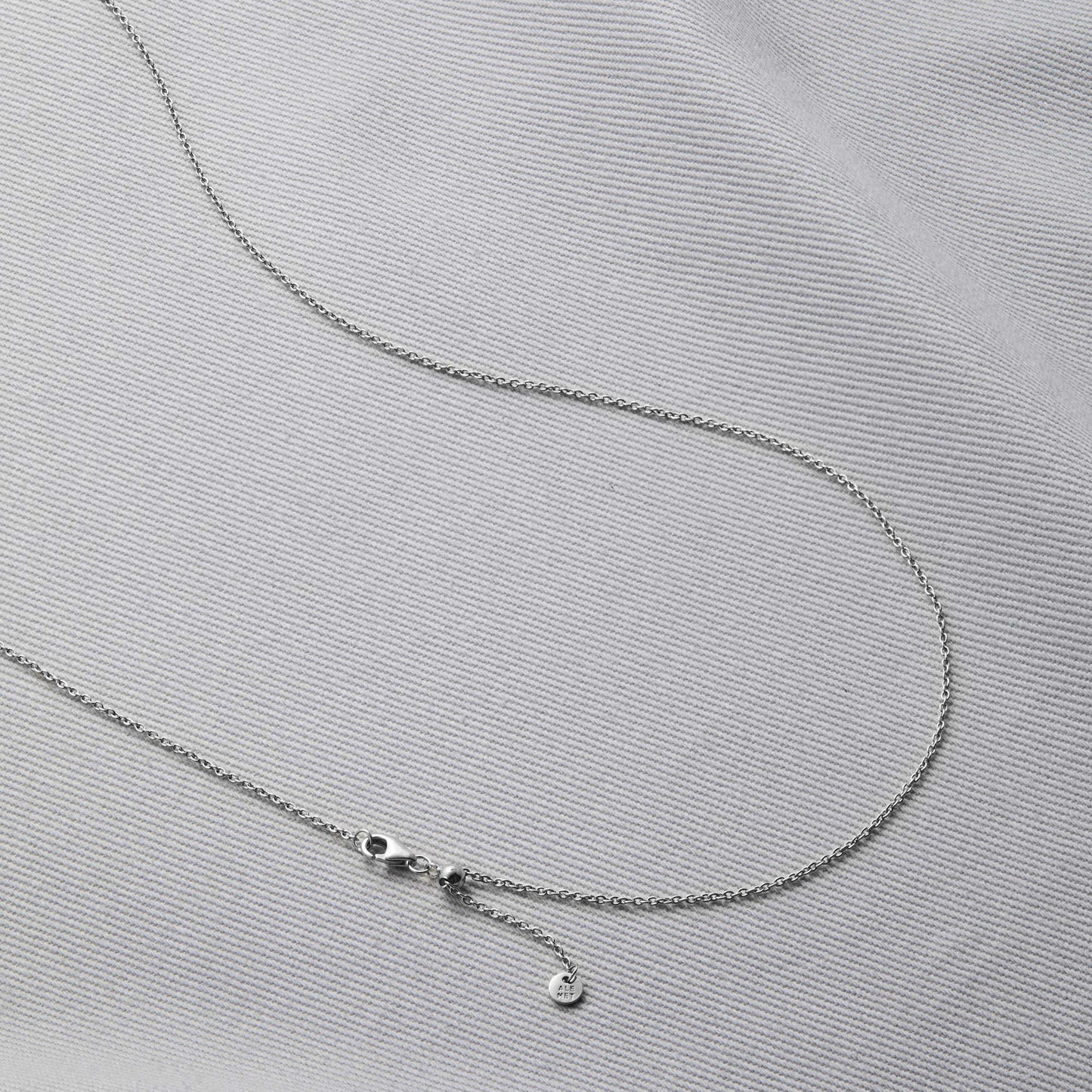 Mint & Lily Italian Milano Sterling Silver Adjustable Chain Necklace