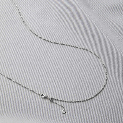 Mint & Lily Italian Milano Sterling Silver Adjustable Chain Necklace