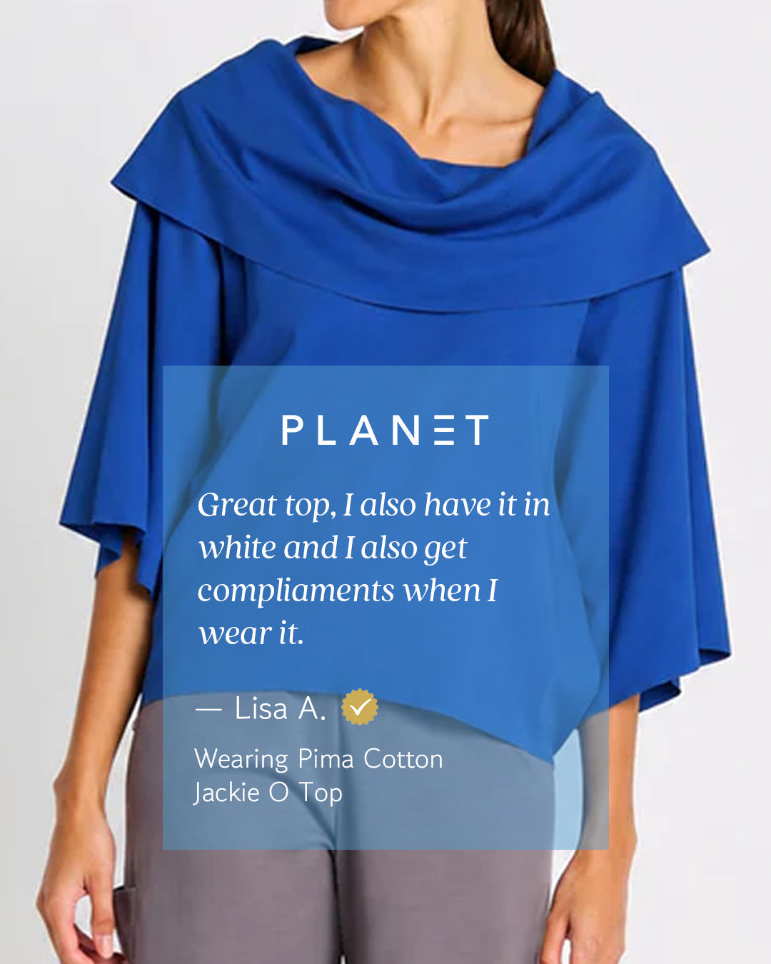 Pima Cotton Jackie O Top - Putty