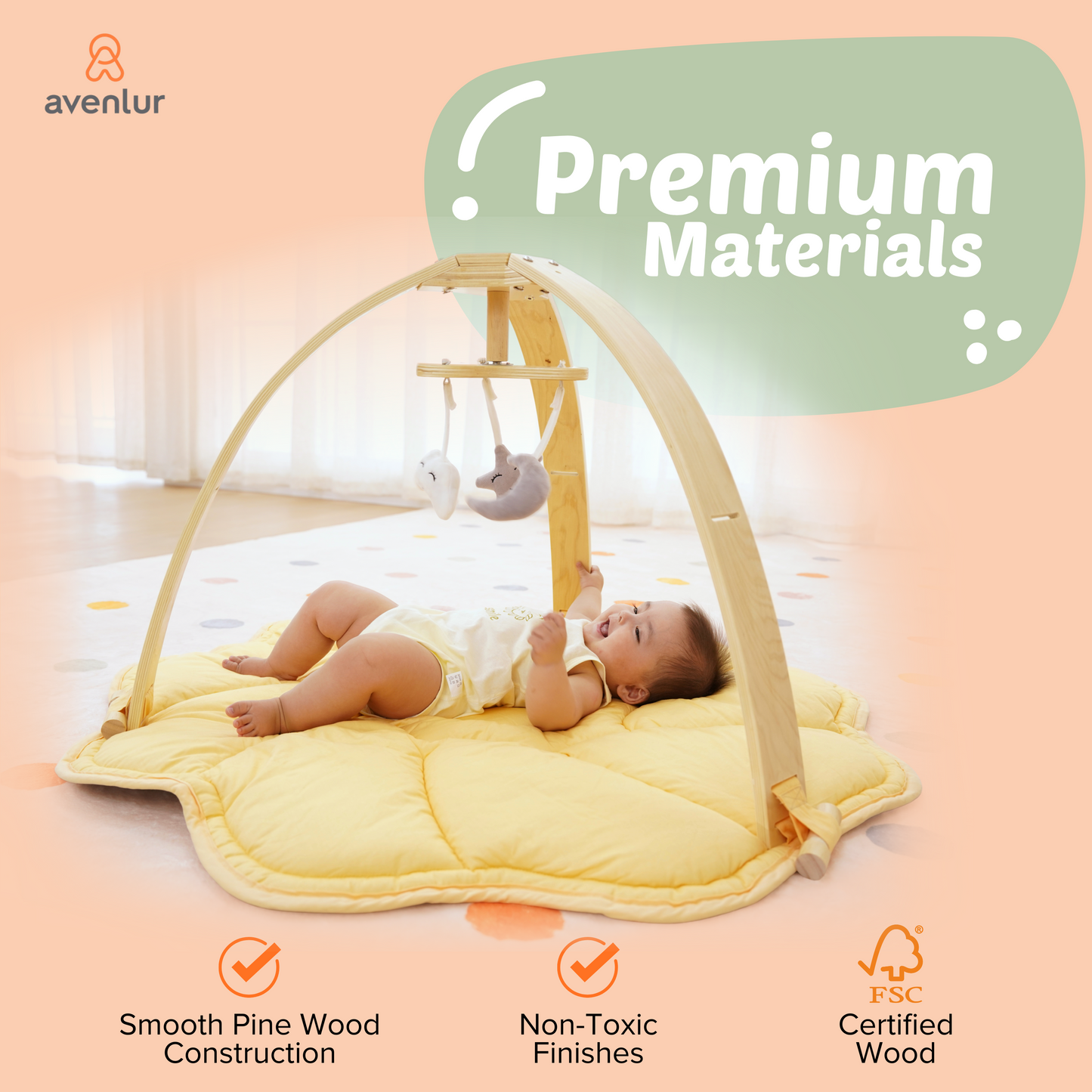 Ivy | 3-in-1 Baby Bouncer,  Gym & Toddler Activity Table