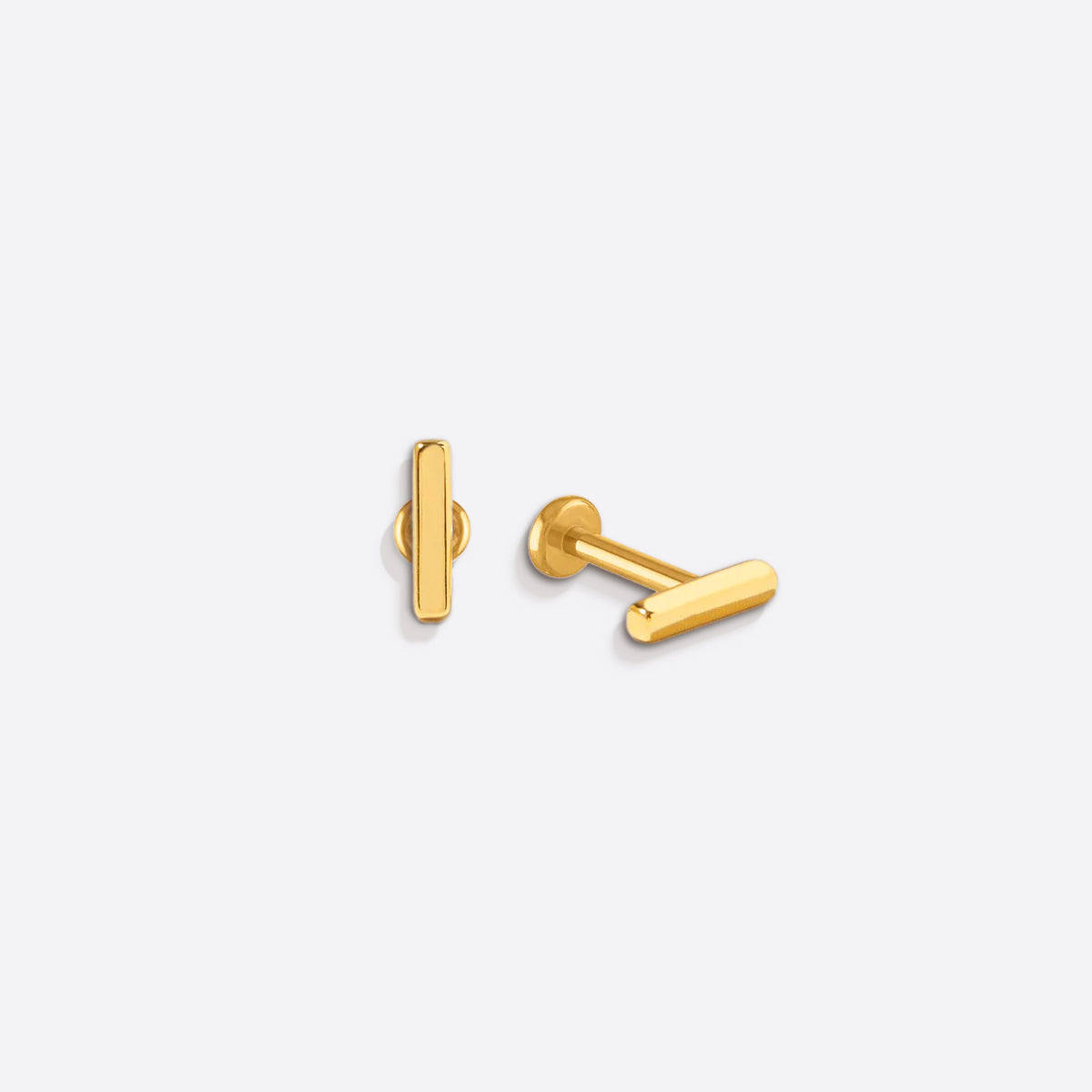 Mint & Lily Little Bar Sleeper Flatback Earrings | 16g