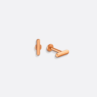 Mint & Lily Little Bar Sleeper Flatback Earrings | 16g