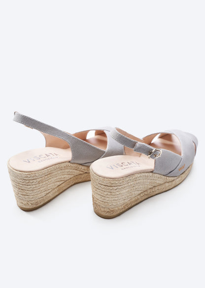 Llansa Canvas Espadrille Sandal Wedges by Viscata