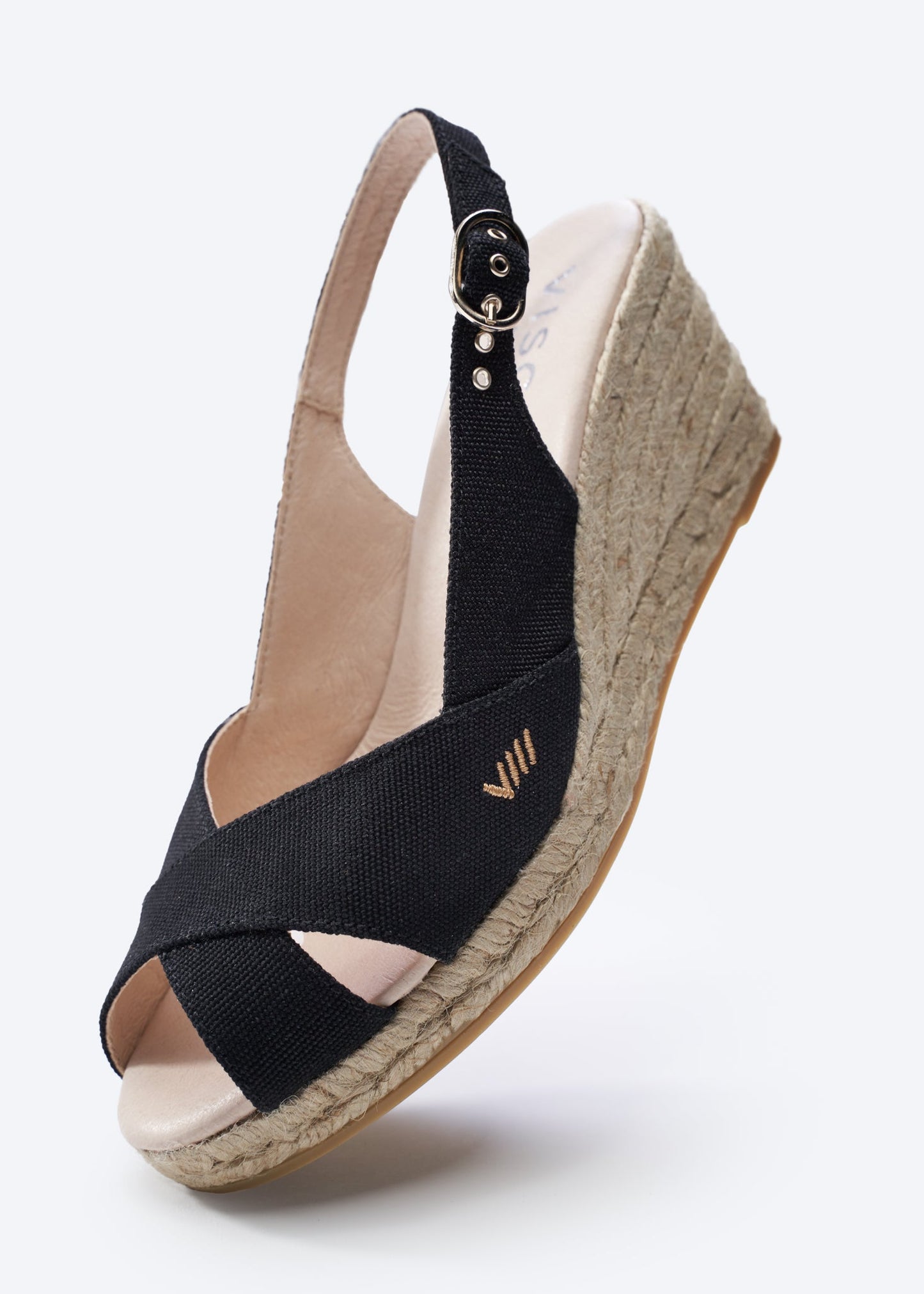 Llansa Canvas Espadrille Sandal Wedges by Viscata